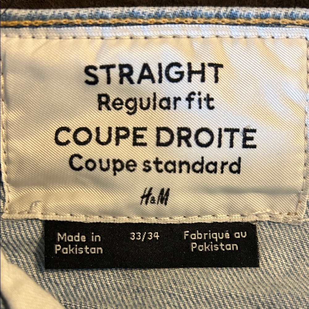 H&M Straight Regular Fit Denim